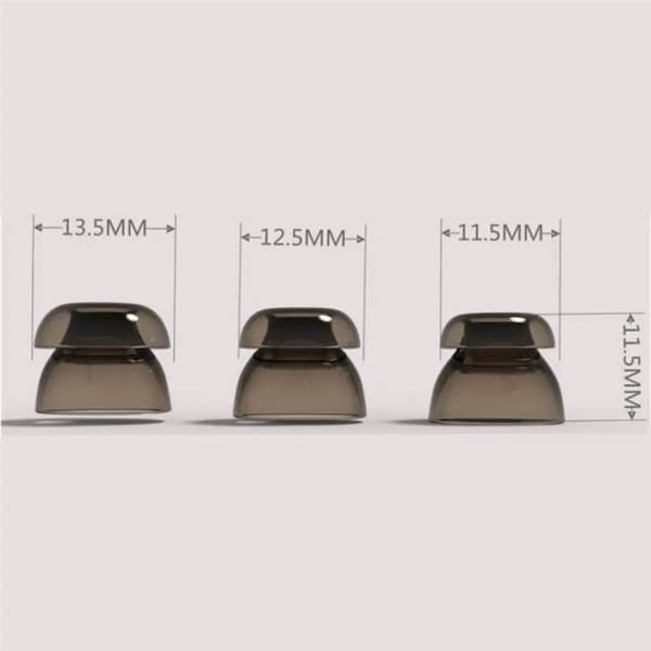 3-pari TPE Korvatyynyt Apple AirPods (Gen4) - S/M/L - Clear