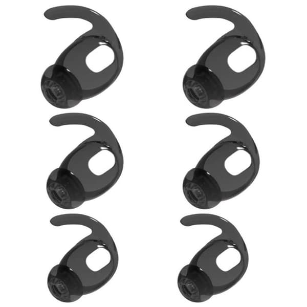 3-par TPE Ear Hooks Apple Airpods (Gen3) - Svart
