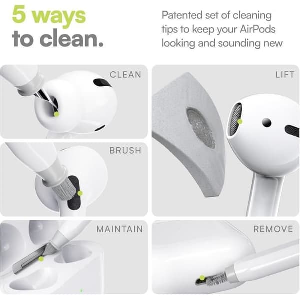 KeyBudz Air Care 2.0 Rengöringsset för AirPods, iPhone och Apple-enheter