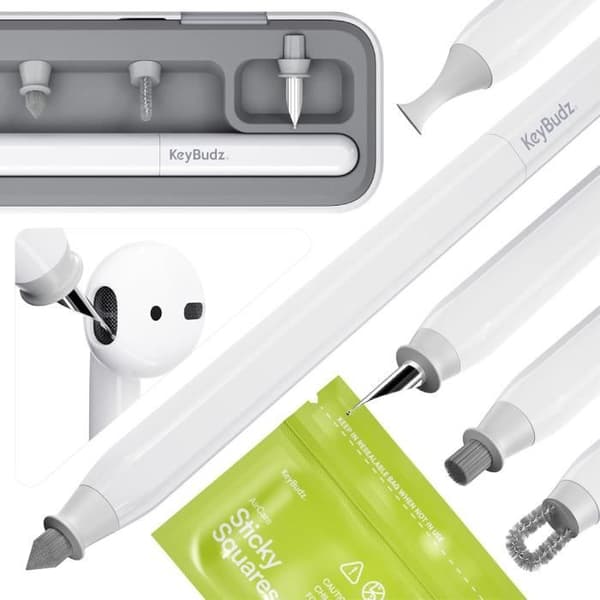 KeyBudz Air Care 2.0 Rengöringsset för AirPods, iPhone och Apple-enheter