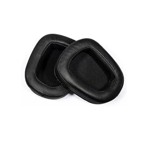 INF Vaihto-korvatyynyt Logitech G633 G933 -kuulokkeille - musta lampaannahka (2 kpl)