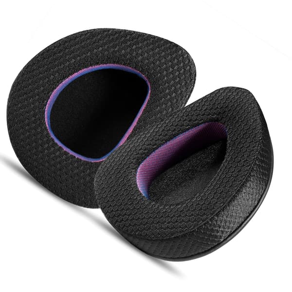 INF Svarta och lila öronkuddar i tyg för ASUS ROG-headset