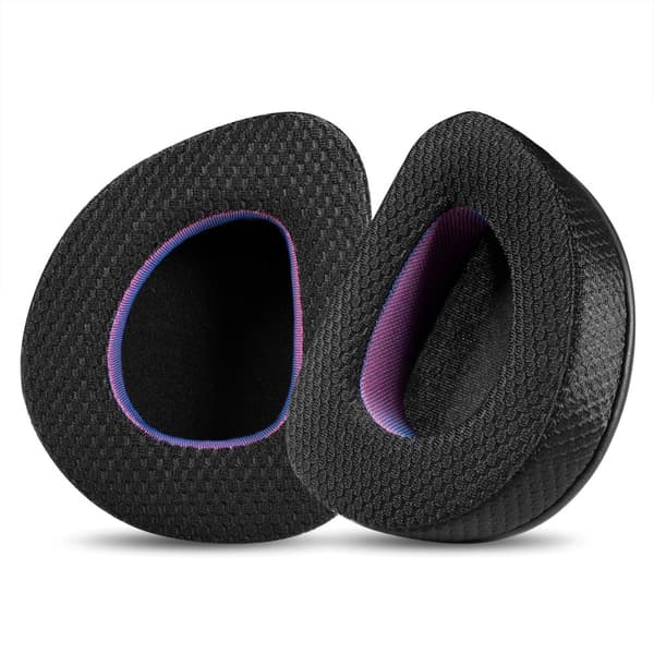 INF Svarta och lila öronkuddar i tyg för ASUS ROG-headset