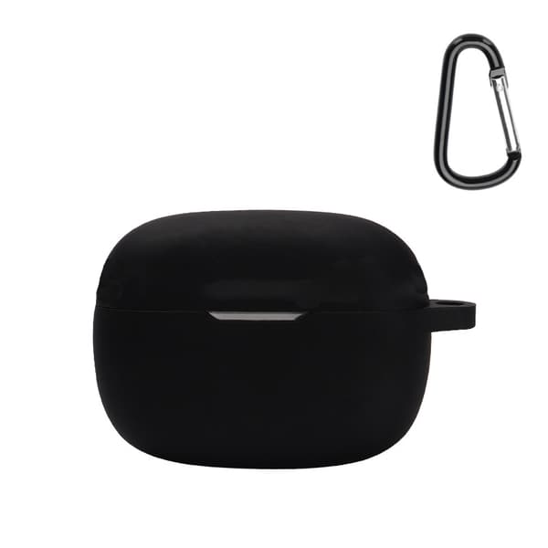 INF Suojakotelo JBL Wave 200TWS -kuulokkeille, jossa karabiinihaka - musta