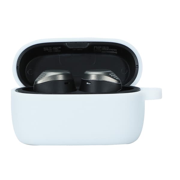 INF Skyddande Jabra Elite 75T Fodral med Nyckelring - Mjukt Stötsäkert Skydd Vit