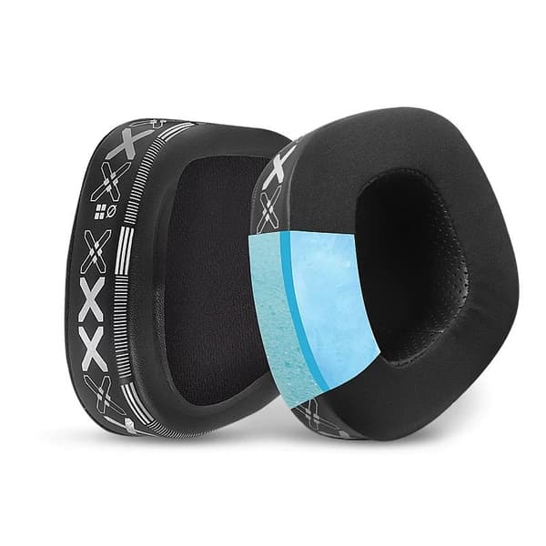 INF Kylande ersättningsöronkuddar för Corsair VOID PRO ELITE-hörlurar (svart, 2-pack)