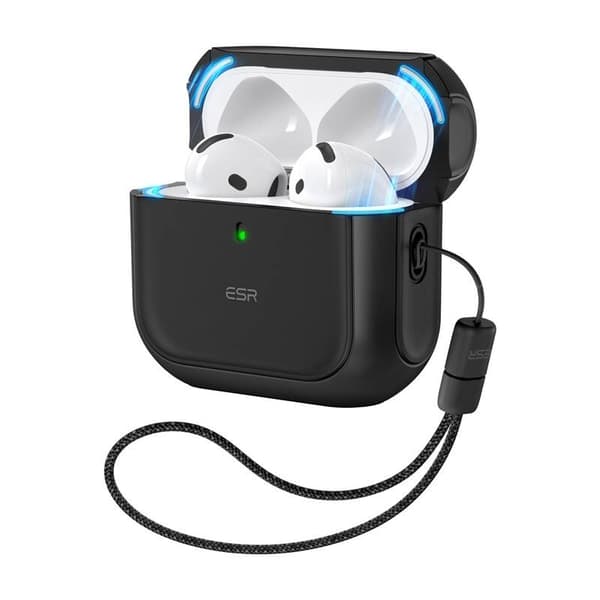 AirPods 4 Orbit Hybrid-fodral (svart)