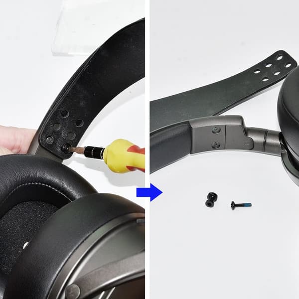Silikonpannband för Audeze Maxwell-hörlurar - Svart