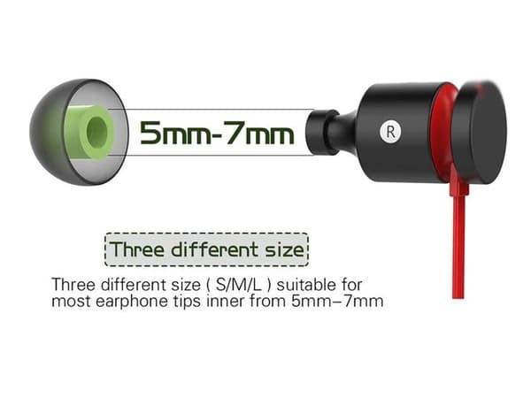 Ørepropper / Tips for Earbuds - Silikon / Memory foam – 6 par