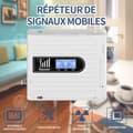 Miniatyrbild 2 av 4: 4G 5G Signalförstärkare - INN - 3 Band - LCD Skärm - LPDA Antenn - Vit Färg