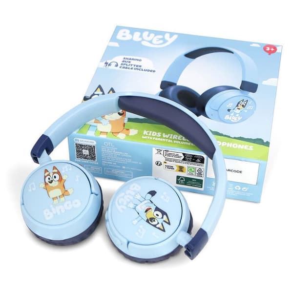 Barnhörlurar - Otl Technologies - Bluey - Trådlösa - 85 dB - 24 timmars batteritid