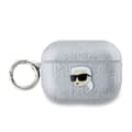 Miniatyrbild 1 av 4: Étui för AirPods Pro 2 Monogram med Karl Head Prägling Karl Lagerfeld Silver