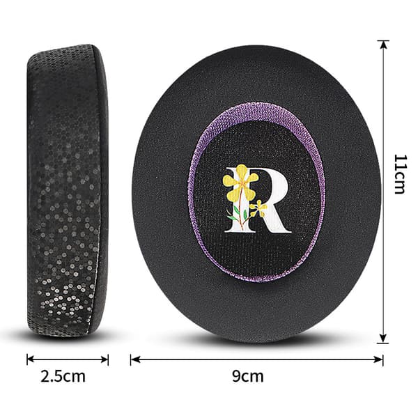 INF Magic Ice Skin -kuulokkeiden suojakotelo Sennheiser Momentum 3 -kuulokkeille - musta violetti (2 kpl)