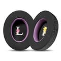 Pikkukuva 1 / 4: INF Magic Ice Skin -kuulokkeiden suojakotelo Sennheiser Momentum 3 -kuulokkeille - musta violetti (2 kpl)
