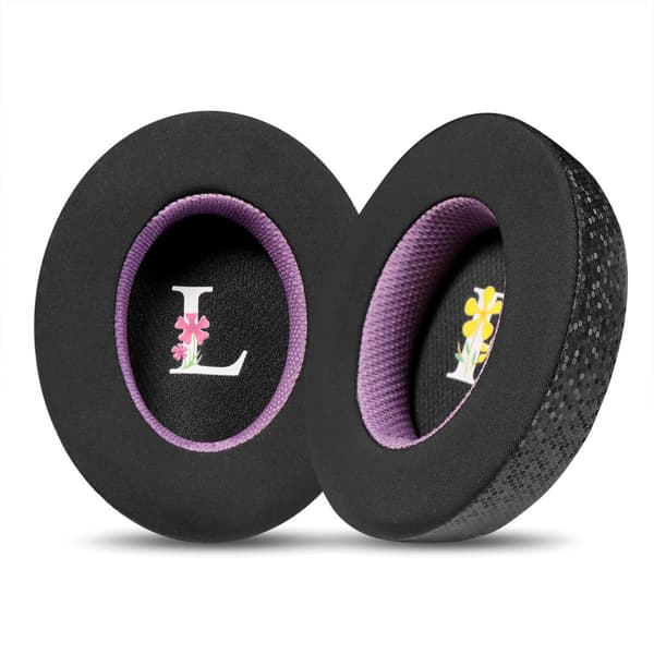 INF Magisk Ice Skin Earphone-etui til Sennheiser Momentum 3 - Sort Lilla (2-pak)
