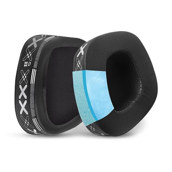 INF Jäähdyttävät korvatyynyt Corsair VOID PRO RGB SE -kuulokkeille - musta ja valkoinen