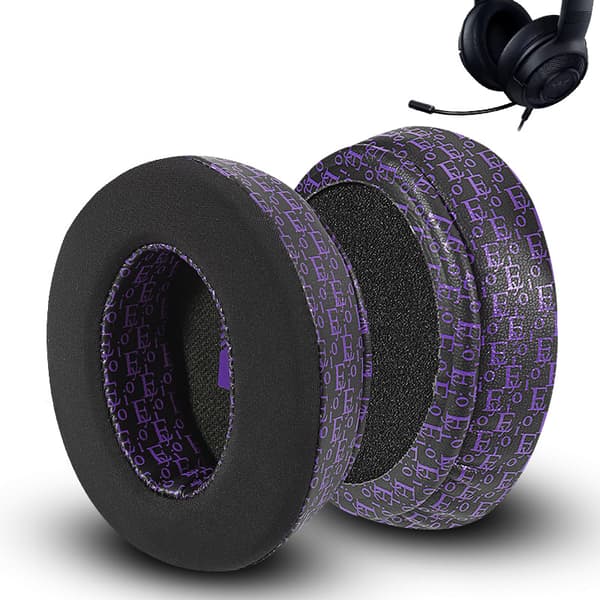 INF Razer Kraken X kjølende øreputer - svart og lilla