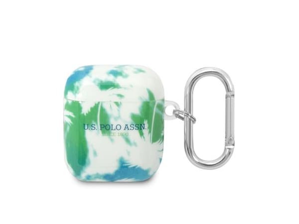 Silikonskal för Airpods 1 / 2 - U.S Polo - Stötsäker Skydd - Grön