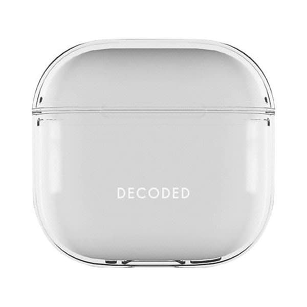 Siliconhölje för AirPods 4 med stötbeständighet och LED-indikator Decoded Transparent