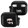 Miniatyrbild 1 av 2: Silicone-skydd för AirPods 3 - Karl Lagerfeld - Svart