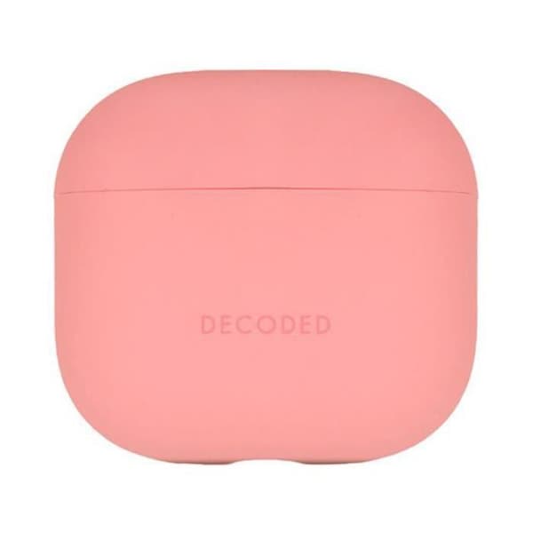 Skyddsomslag för AirPods 4 i stöttålig silikon med LED-indikator Decoded Rosa