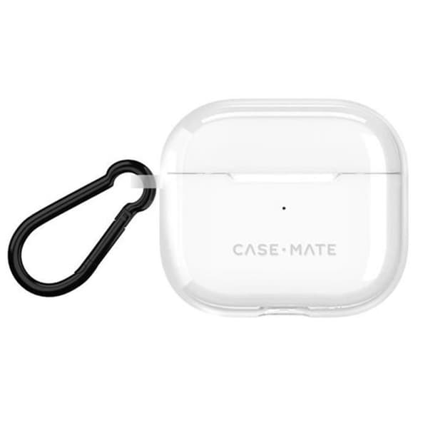 Coque för AirPods 4 Tough med repfria karbinhake CASE MATE Vit