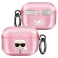 Miniatyrbild 1 av 4: Skyddsfodral för AirPods Pro Stötsäker Glitter Karl Lagerfeld Rosa