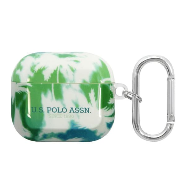 Coque för AirPods 3 - Hård Antichock, Grön - U.S Polo