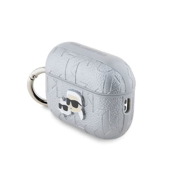 Skyddshölje - Karl Lagerfeld - KLAP2PGKCPS - Premium PU-läder - Silver - Präglad design av Karl och Choupette