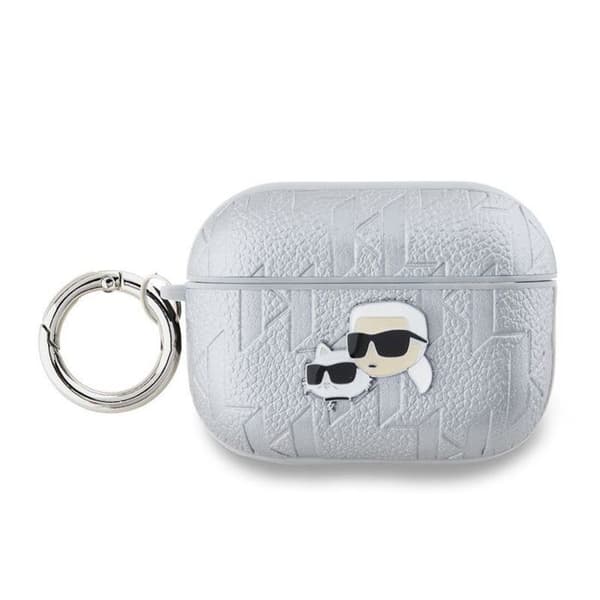 Skyddshölje - Karl Lagerfeld - KLAP2PGKCPS - Premium PU-läder - Silver - Präglad design av Karl och Choupette
