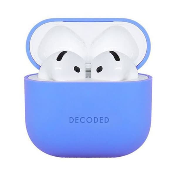 Siliconfodral för AirPods 4 med stötdämpande design och LED-indikator Decoded Blå