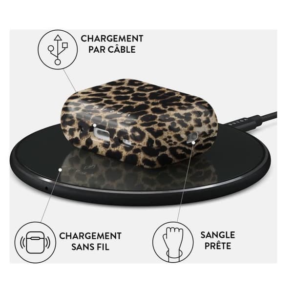 Skyddsfodral för AirPods 2 Anti-repor Modell Player Burga Leopard