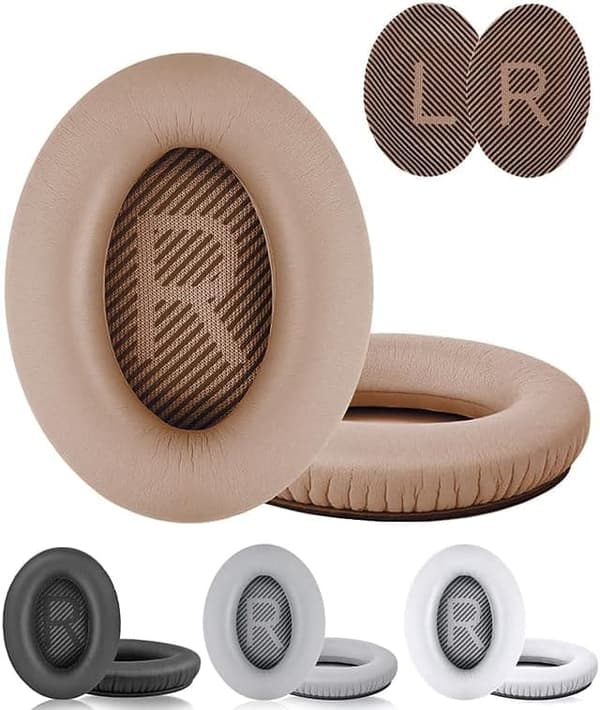 Öronkuddar för Bose QuietComfort - QC35/QC25/QC15/AE2 Hörlurar Brun