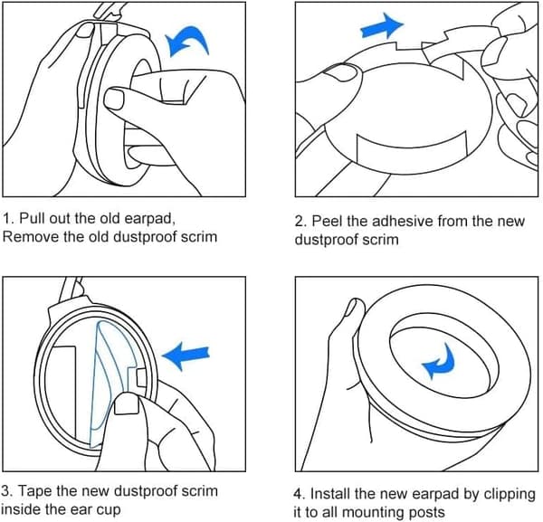 Korvatyynyt Bose QuietComfort -kuulokkeille - QC35/QC25/QC15/AE2