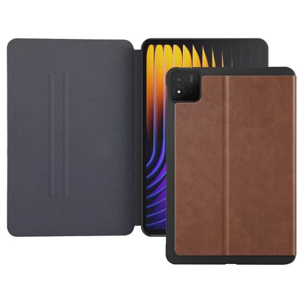 Fodral för Xiaomi Pad 7 och 7 Pro Klipp Stöd Video Brunt