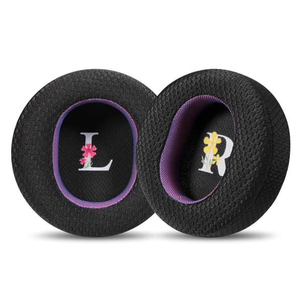 INF Pustende Mesh Svarte Lilla Øreputer for Dyson Zone