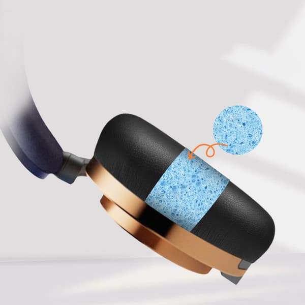 INF Premium sorte proteinlæder ørepuder til Dyson Zone