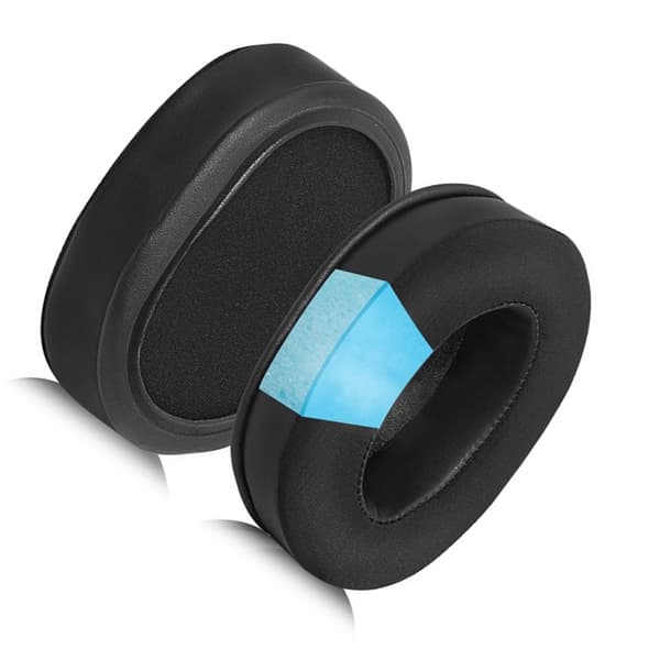 INF Svarte gel-øreputer for Logitech G PRO X - Sett med 2