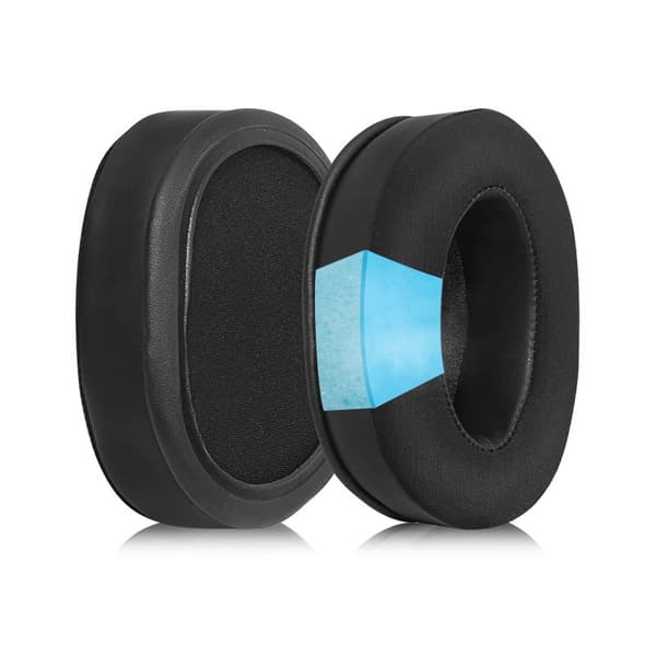 INF Svarte gel-øreputer for Logitech G PRO X - Sett med 2