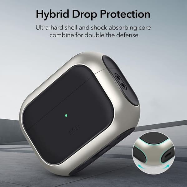 Coque för Apple AirPods 4 - ESR Orbit Hybrid HaloLock - Vit