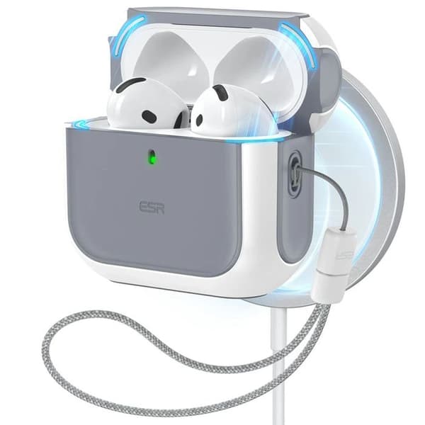 Coque för Apple AirPods 4 - ESR Orbit Hybrid HaloLock - Vit