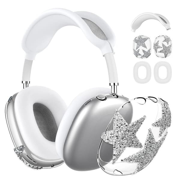 INF AirPods Max Beskyttelsesetui - Diamantstjernedesign Gjennomsiktig