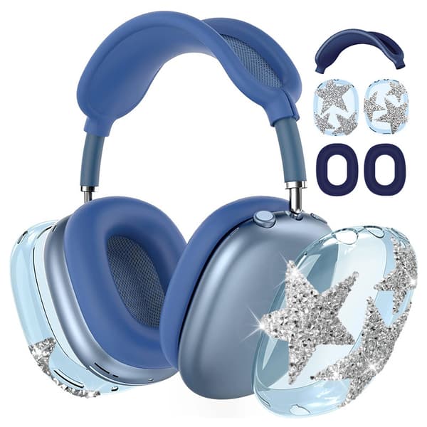 INF AirPods Max Beskyttelsesetui - Diamantstjernedesign Blå