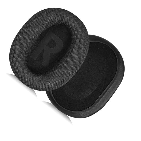 INF Mustat puuvillaiset korvatyynyt Logitech G PRO X -kuulokkeille (2 kpl)
