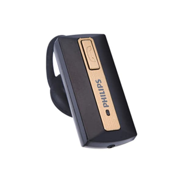 Philips SHB1500 svart Bluetooth-headset med ett öra, enkel musikassistent för affärssamtal