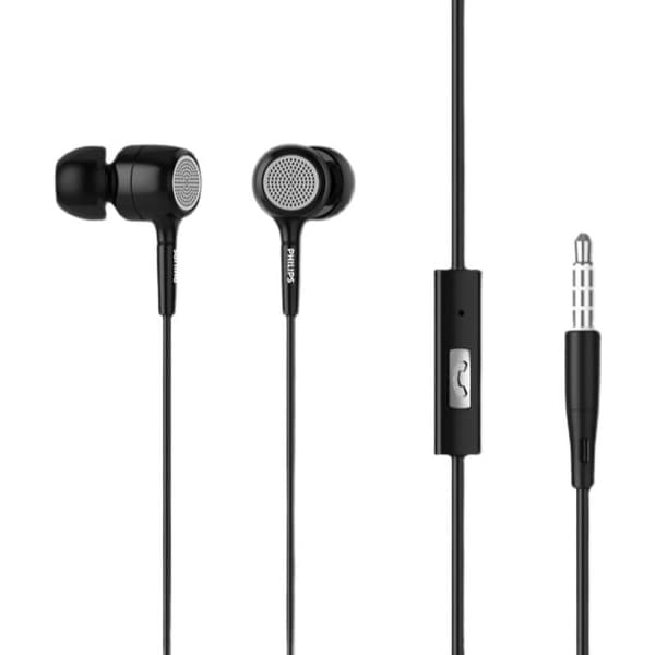 Philips SHE3590 svarta trådbundna hörlurar, enkelt in-ear-ljud med hög kvalitet
