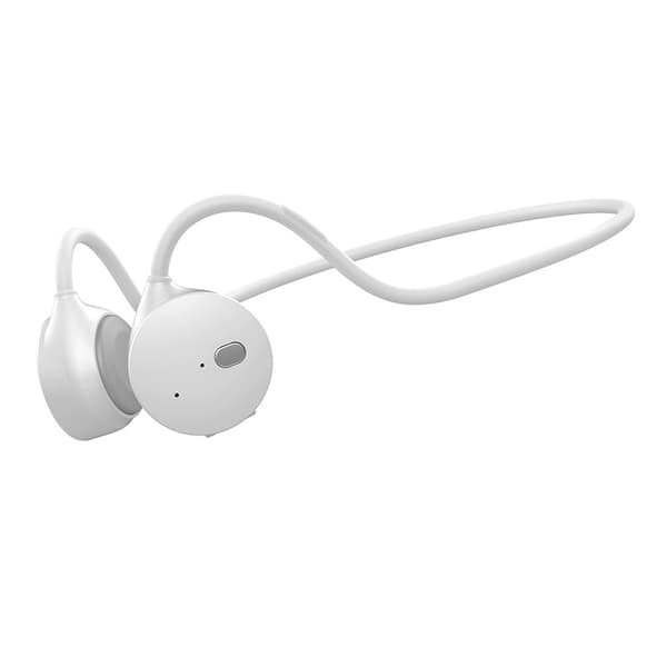 Philips knogleledningshovedtelefoner, hvide trådløse sportshovedtelefoner med Bluetooth-funktion, åbne