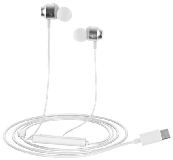 MAG-C Airbass -langalliset nappikuulokkeet USB Type-C -liitännällä (valkoiset)