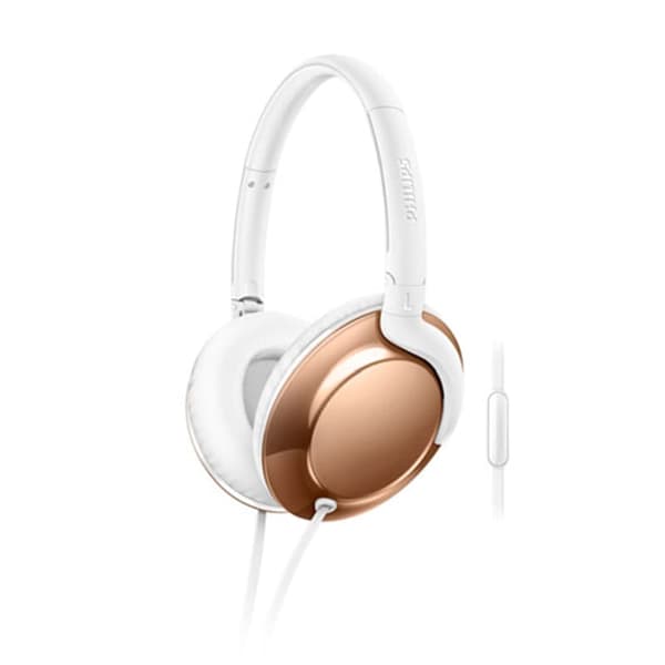 Philips Light Luxury Roséguldfärgade On-Ear-hörlurar – Den perfekta kombinationen av mode och ljudkvalitet