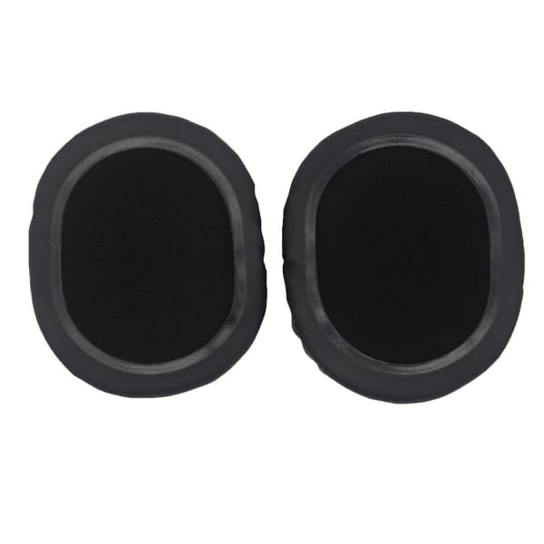 INF Premium ovale øreputer 100x80mm - Protein Leather, Black (2-pakning)